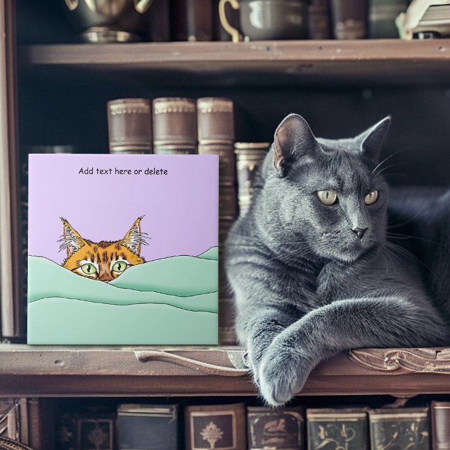 Guten Morgen Orange Cat Funny Fliese (Von Creator hochgeladen)