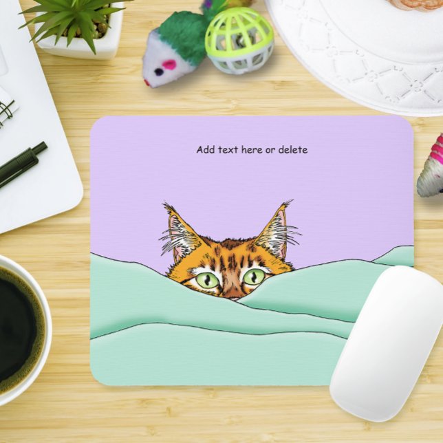 Guten Morgen Orange Cat Funny Mousepad (Von Creator hochgeladen)