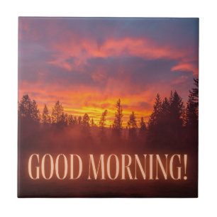 Guten Morgen Rost Fliese