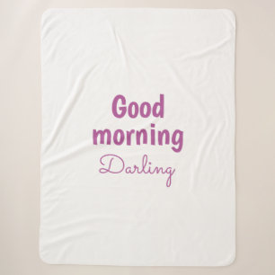 Guten Morgen Schatz personalisierte Sherpa-Decke Sherpadecke