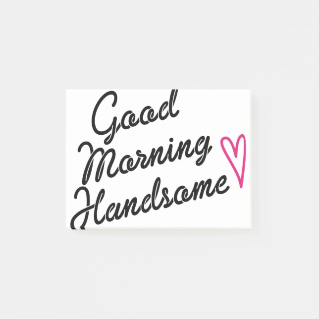 Guten Morgen schön Post-it Klebezettel (Vorderseite)