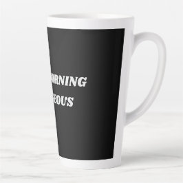 Guten Morgen schöne Latte-Tasse Milchtasse
