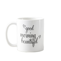 Guten Morgen Schöne Typografie mit Herzen