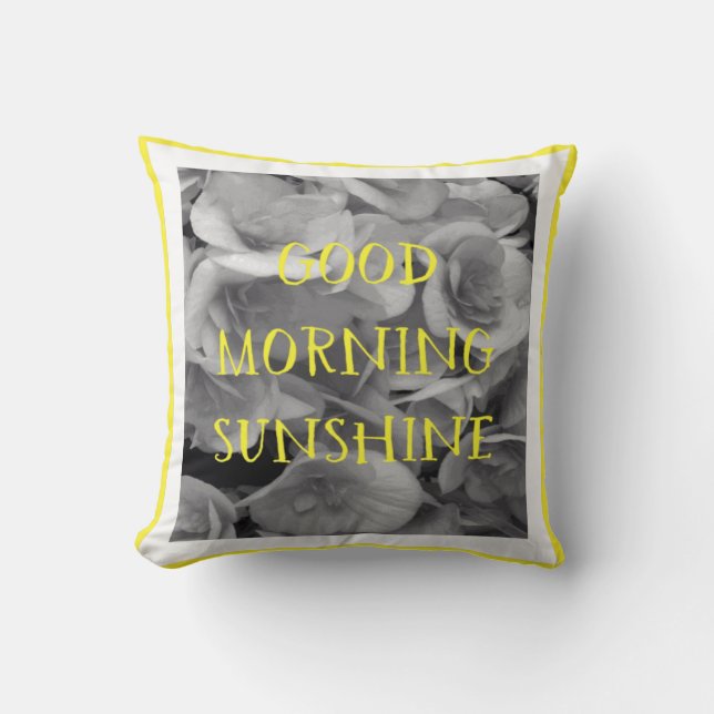 Guten Morgen Sonnenschein 16"X16" Kissen (Vorderseite)