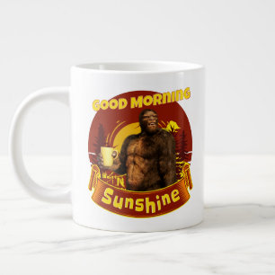 Guten Morgen Sonnenschein Bigfoot Kaffee Humor Kun Jumbo-Tasse