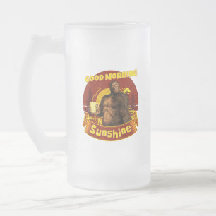 Guten Morgen Sonnenschein Bigfoot Kaffee Humor Kun Mattglas Bierglas