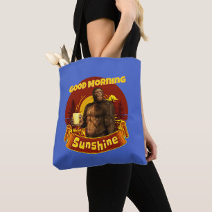Guten Morgen Sonnenschein Bigfoot Kaffee Humor Kun Tasche