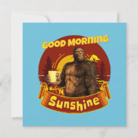 Guten Morgen Sonnenschein Funny Bigfoot Kaffee