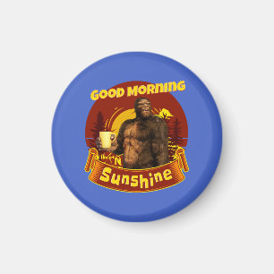 Guten Morgen Sonnenschein Funny Bigfoot Magnet