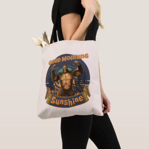Guten Morgen Sonnenschein Funny Bigfoot Tasche