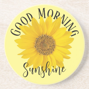 Guten Morgen Sonnenschein Gelbe Sonnenblume Getränkeuntersetzer