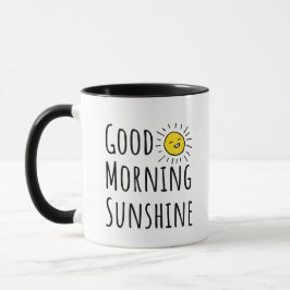 Guten Morgen Sonnenschein – Glückliches Sonnen Zit Tasse