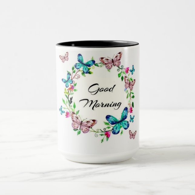 Guten Morgen Sonnenschein! Hochwertige Tasse mit P (Zentrum)