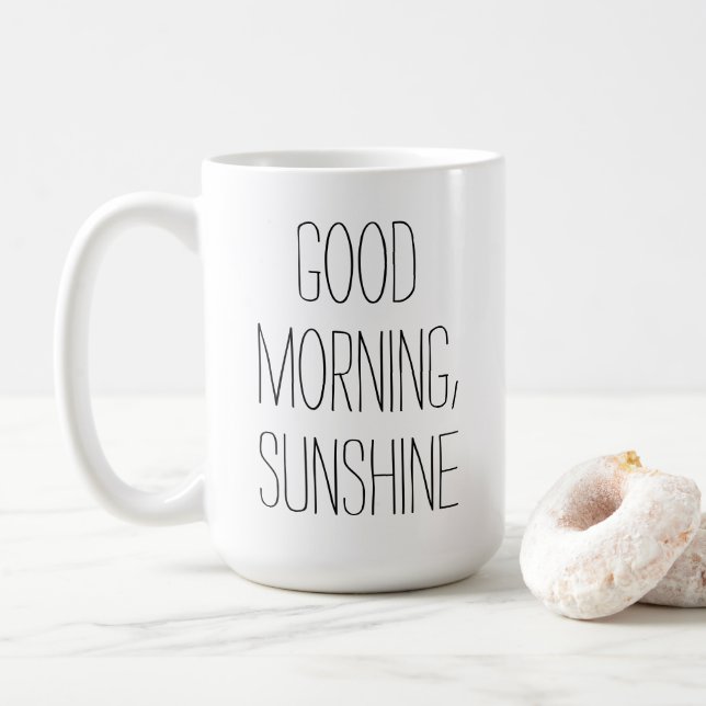 Guten Morgen Sonnenschein Kaffeetasse (Mit Donut)