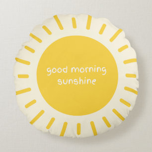 Guten Morgen Sonnenschein-Kinderkissen Rundes Kissen