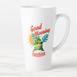 Guten Morgen Sonnenschein Lustiger Chamäleon Milchtasse