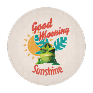 Guten Morgen Sonnenschein Lustiger Chamäleon Schneidebrett