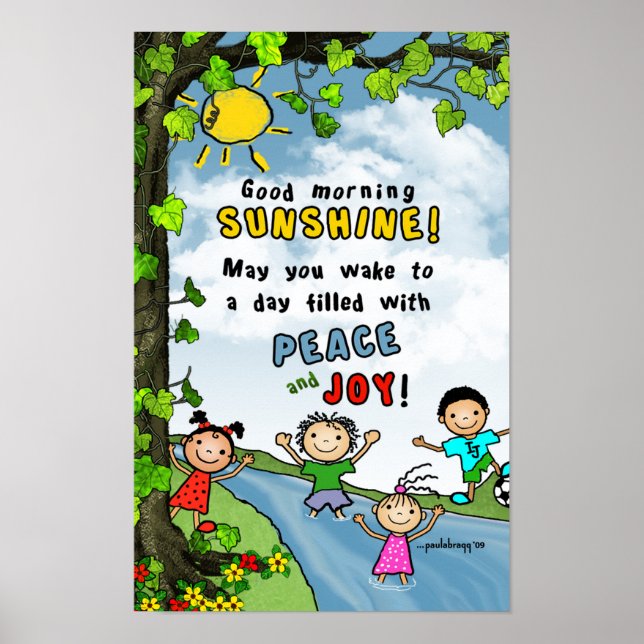 Guten Morgen Sonnenschein! Poster (Vorne)