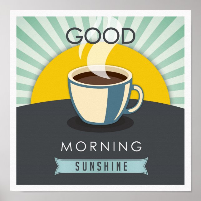 Guten Morgen Sonnenschein Poster (Vorne)