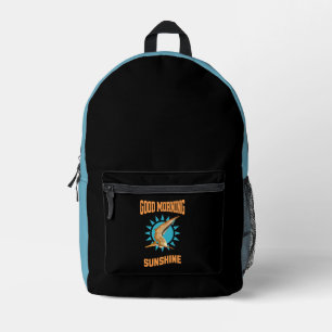 Guten Morgen Sonnenschein Pterodactyl Dino Bedruckter Rucksack