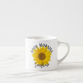 Guten Morgen Sonnenschein Sonnenblume Espressotasse