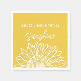 Guten Morgen Sonnenschein Sonnenblume Serviette