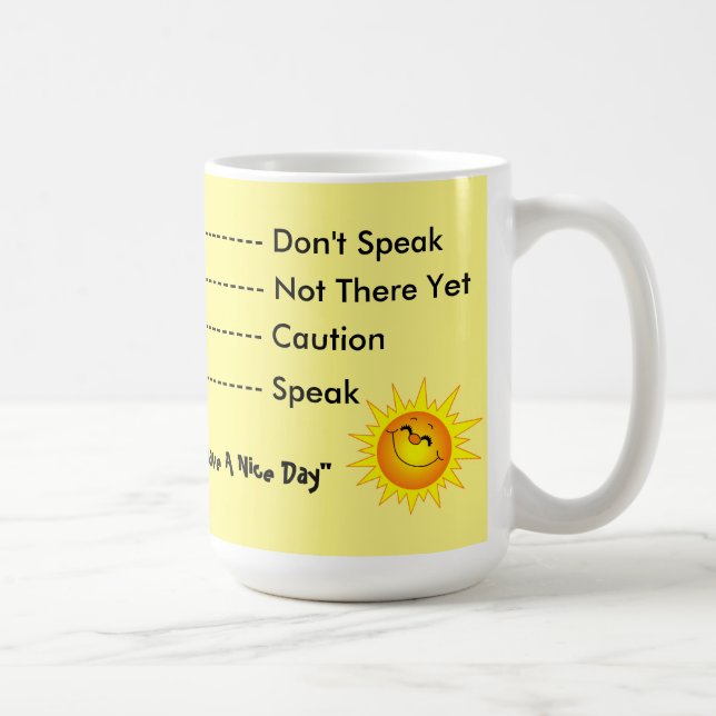 Guten Morgen Sonnenschein Tasse (Rechts)