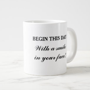 Guten Morgen Tasse, Zitat Jumbo-Tasse
