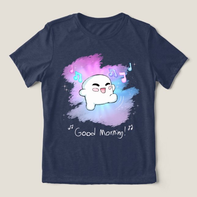 Guten Morgen! Tri-Blend Shirt (Design Vorderseite)