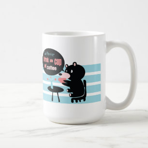 Guten Morgen trinken Sie eine Tasse Kaffee