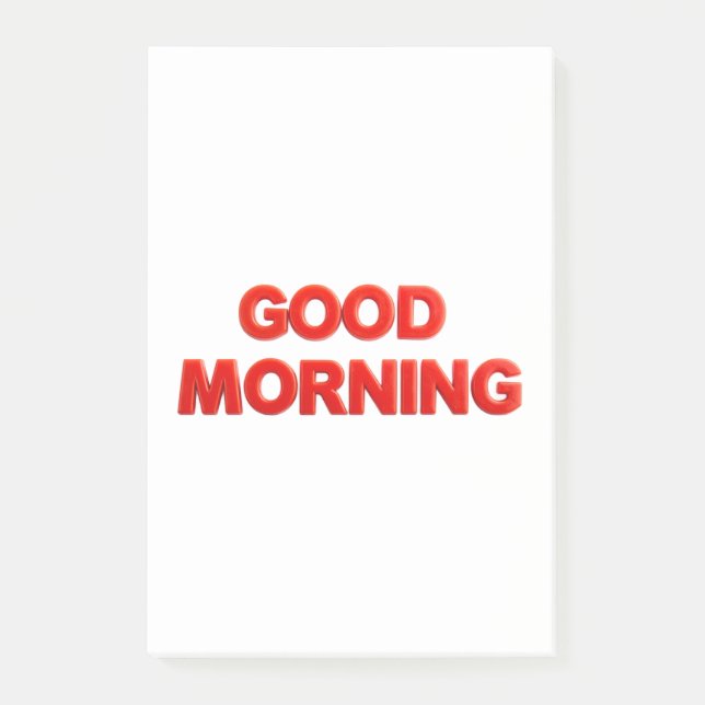 Guten Morgen Vibes Post-it Klebezettel (Vorderseite)