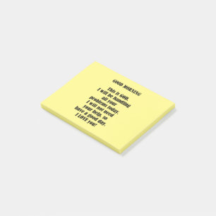 Guten Morgen von Gott (personalisieren) Post-it Klebezettel