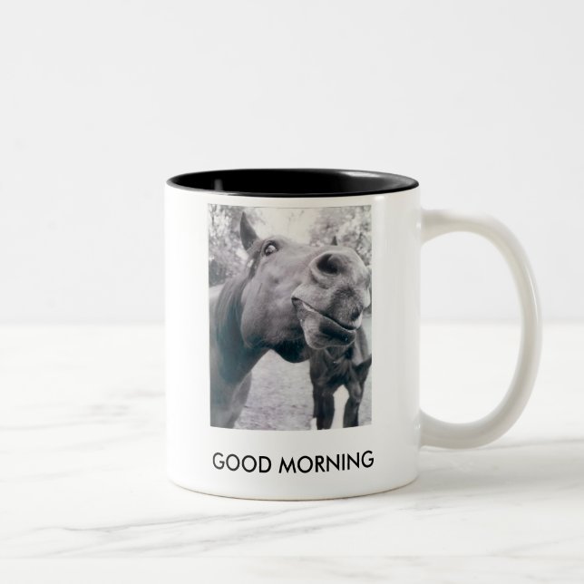 Guten Morgen Zweifarbige Tasse (Rechts)