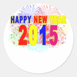 GUTEN RUTSCH INS NEUE JAHR 2015.png Runder Aufkleber