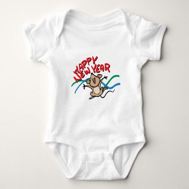 Guten Rutsch ins Neue Jahr Baby Strampler (Vorderseite)