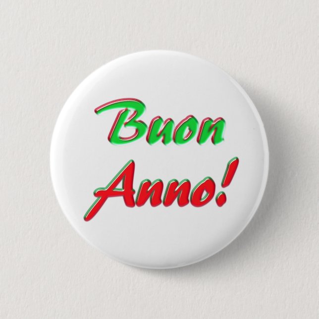 Guten Rutsch ins Neue Jahr Button (Vorderseite)