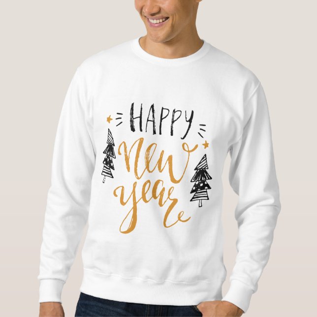 Guten Rutsch ins Neue Jahr fasst Sweatshirt ab (Vorderseite)