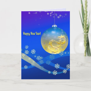 Guten Rutsch ins Neue Jahr! Feiertagskarte