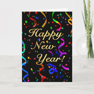 "Guten Rutsch ins Neue Jahr! "Gruß-Karte Feiertagskarte
