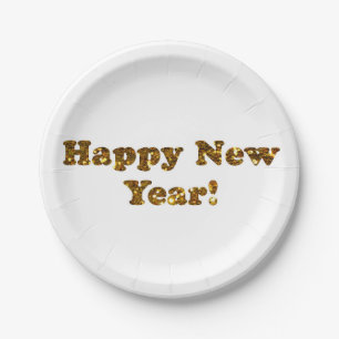 Guten Rutsch ins Neue Jahr! Pappteller