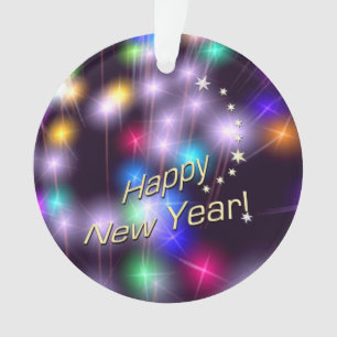Guten Rutsch ins Neue Jahr-Stern-Lichter Ornament