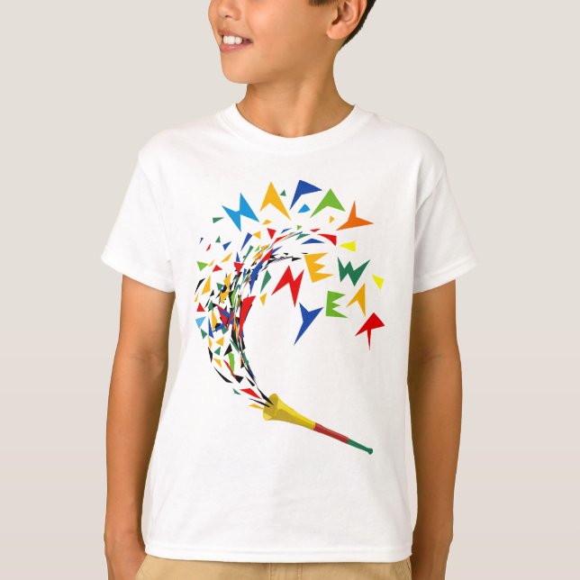 Guten Rutsch ins Neue Jahr T-Shirt (Vorderseite)