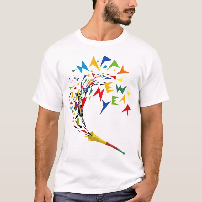 Guten Rutsch ins Neue Jahr T-Shirt (Vorderseite)