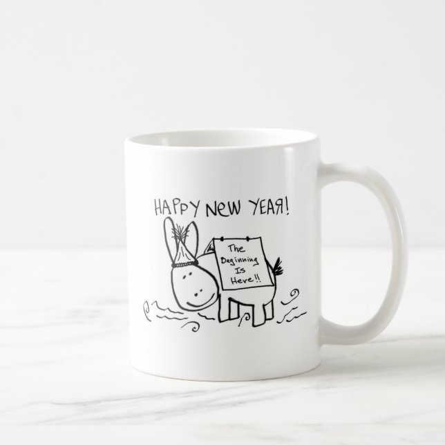 guten Rutsch ins Neue Jahresel Kaffeetasse (Rechts)
