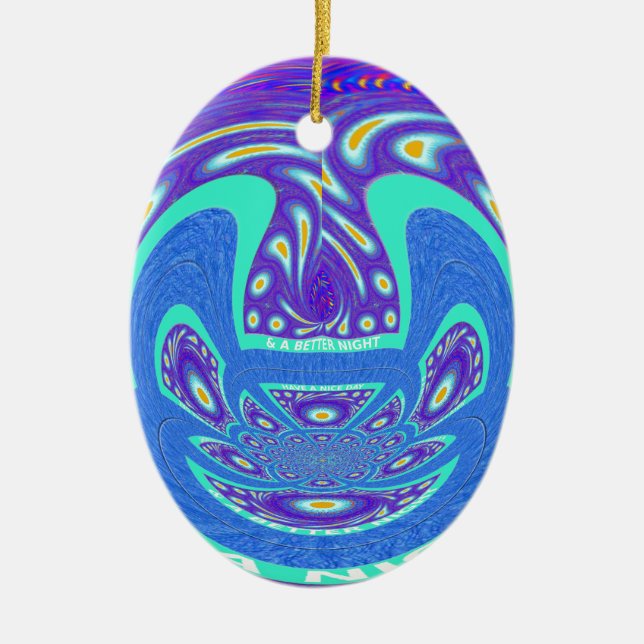 Guten Tag Keramikornament (Vorne)