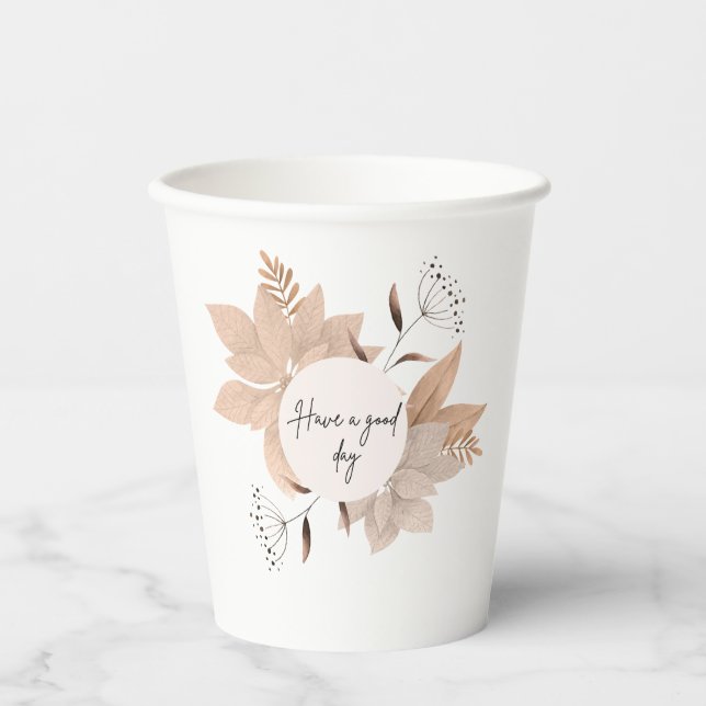 Guten Tag Pappbecher (Vorderseite)