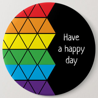 Guten Tag Regenbogen Button