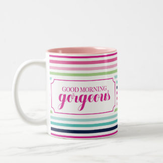 Gutenmorgen herrlich zweifarbige tasse