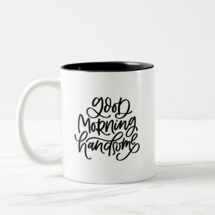 Gutenmorgen hübsch zweifarbige tasse