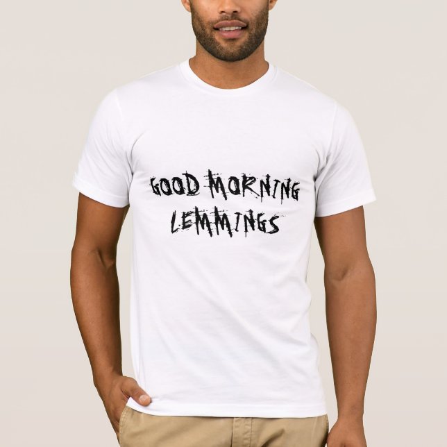 GUTENmorgen-LEMMINGE T-Shirt (Vorderseite)